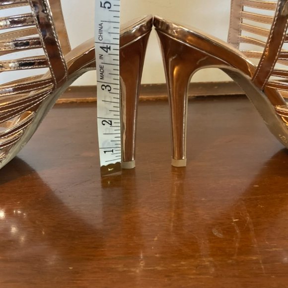 Gold Strappy Heels - Picture 4 of 10